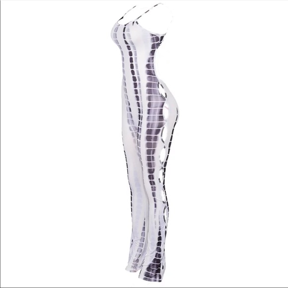 New tie dye bodycon sexy classic romper - Picture 3 of 5